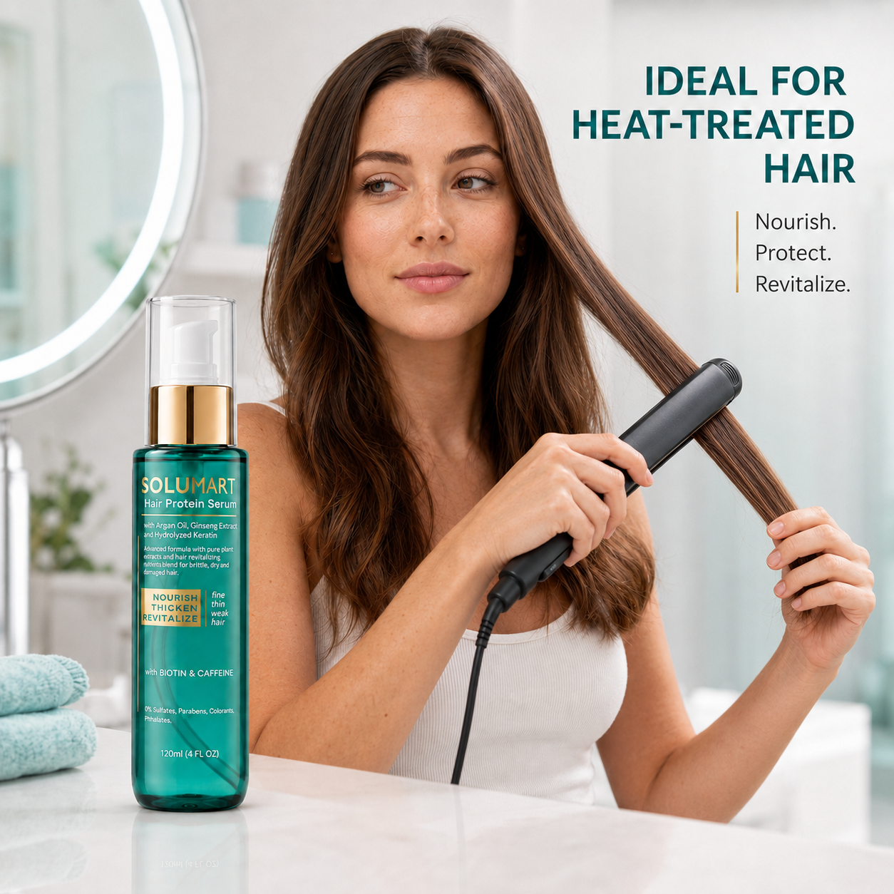 Solumart Hair Serum for dry, brittle hair & Split Ends Protector - Image 28