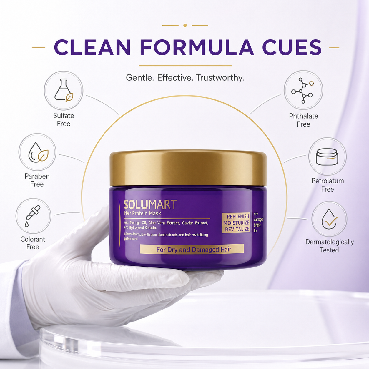 Solumart Hair Mask for Dry, Frizzy, and Brittle Hair - Image 19