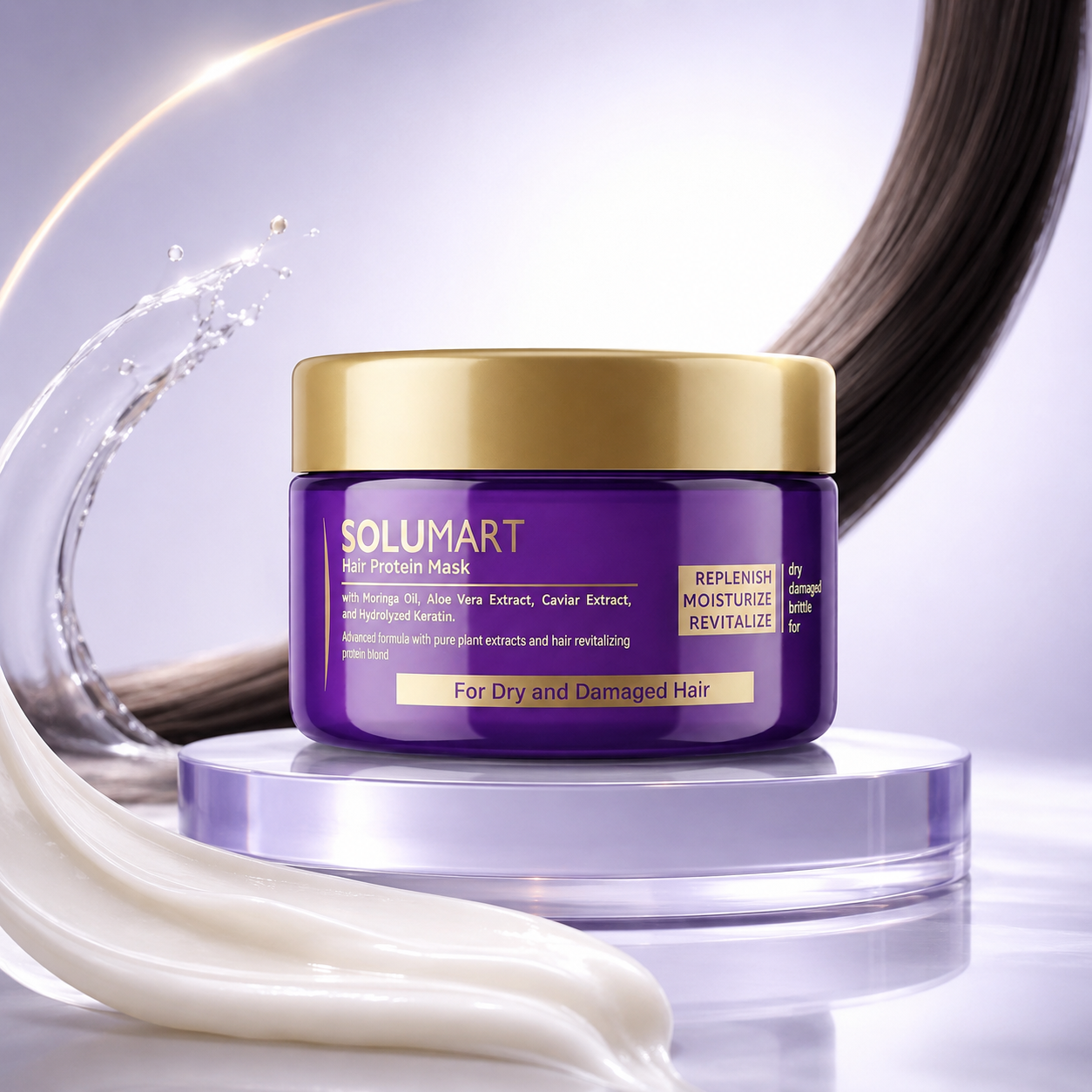 Solumart Hair Mask for Dry, Frizzy, and Brittle Hair - Image 18
