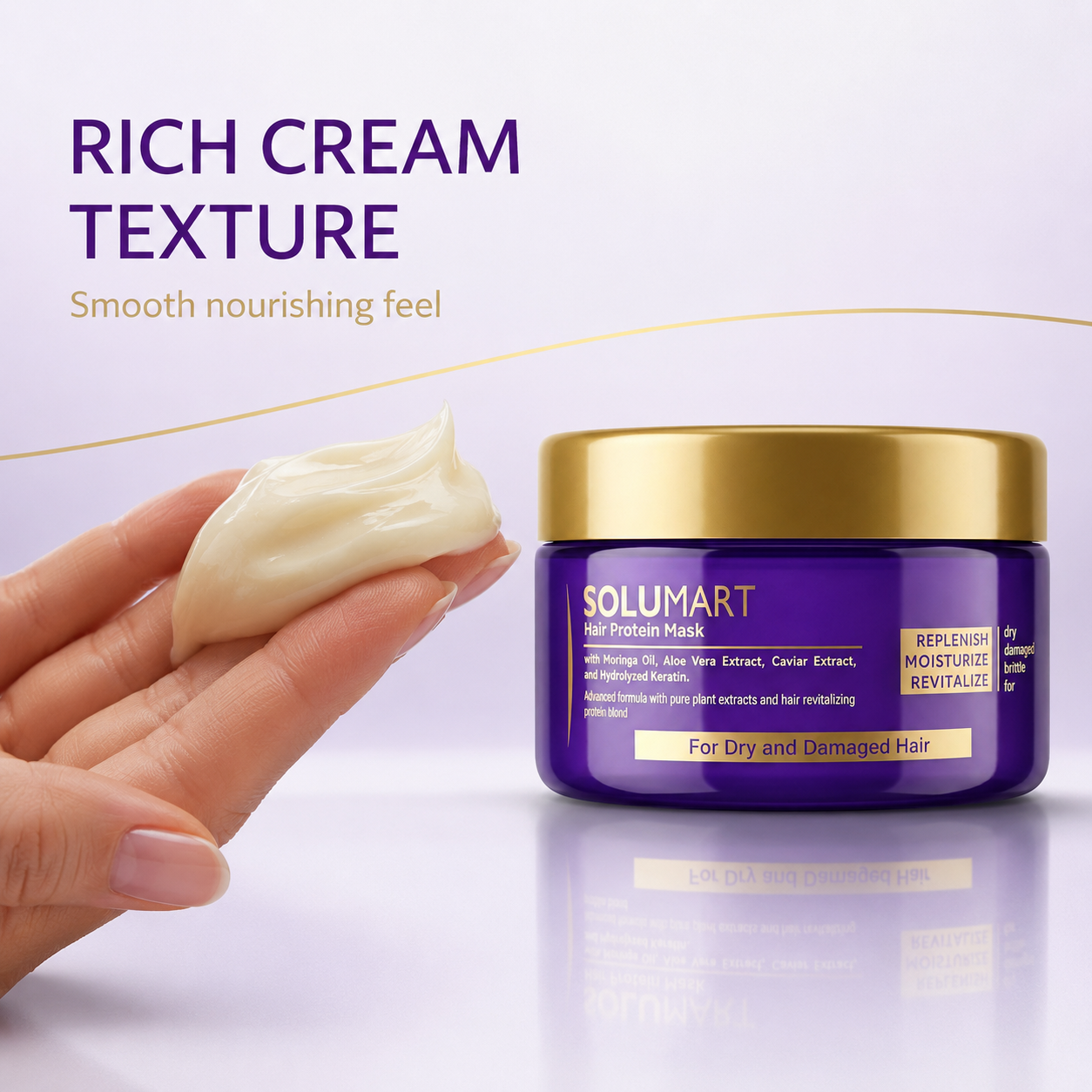 Solumart Hair Mask for Dry, Frizzy, and Brittle Hair - Image 10