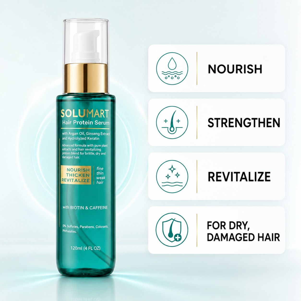 Solumart Hair Serum for dry, brittle hair & Split Ends Protector - Image 27