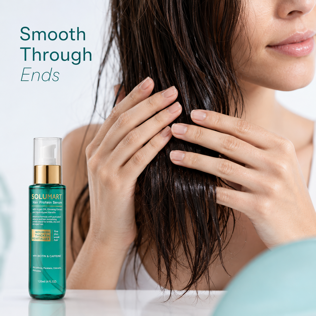 Solumart Hair Serum for dry, brittle hair & Split Ends Protector - Image 16