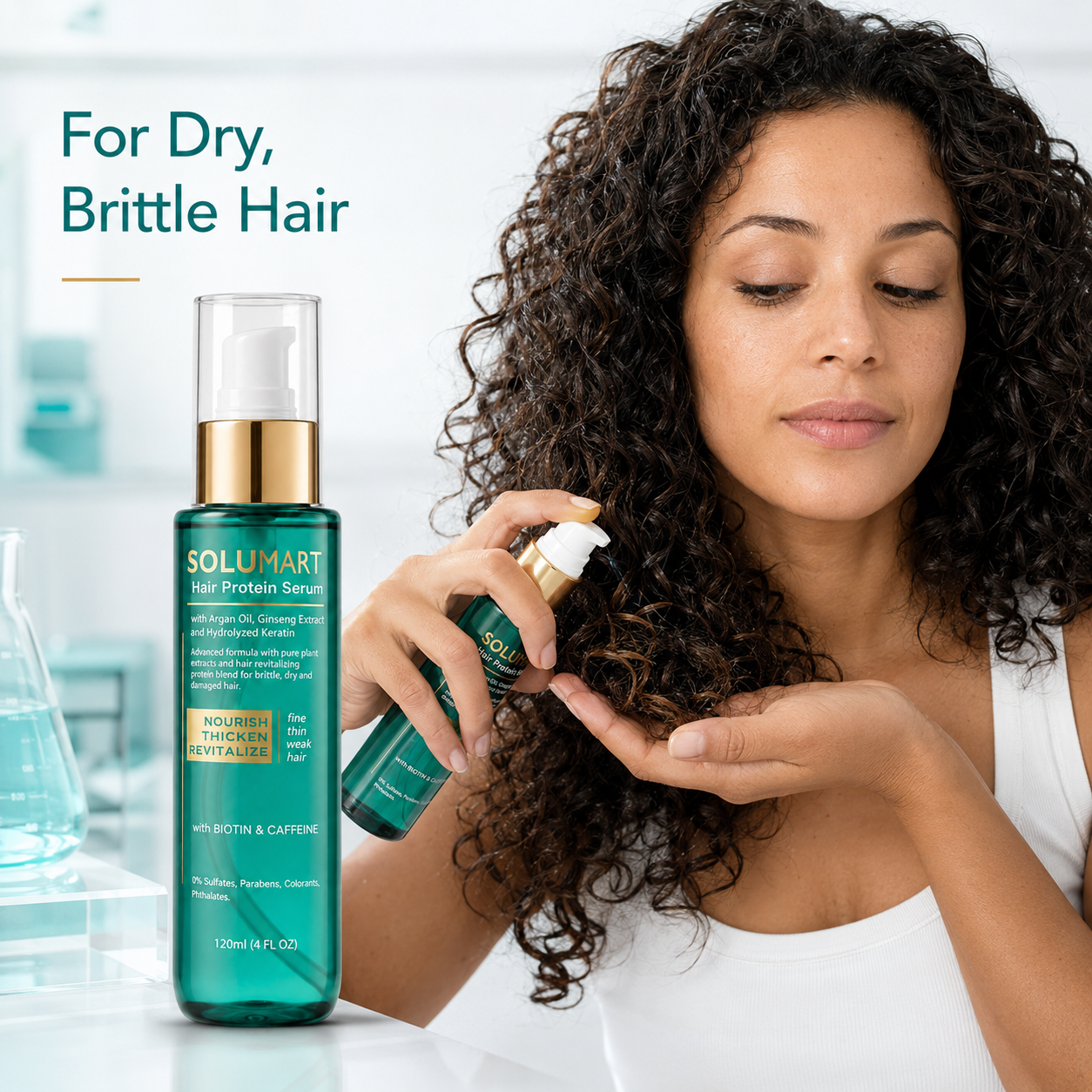 Solumart Hair Serum for dry, brittle hair & Split Ends Protector - Image 14