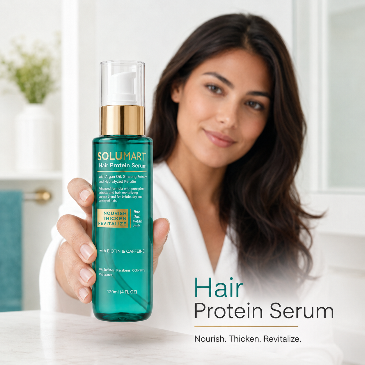 Solumart Hair Serum for dry, brittle hair & Split Ends Protector - Image 13