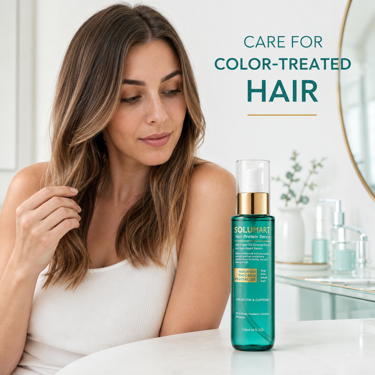 Solumart Hair Serum for dry, brittle hair & Split Ends Protector - Image 8
