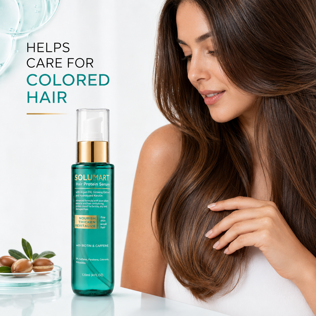 Solumart Hair Serum for dry, brittle hair & Split Ends Protector - Image 7