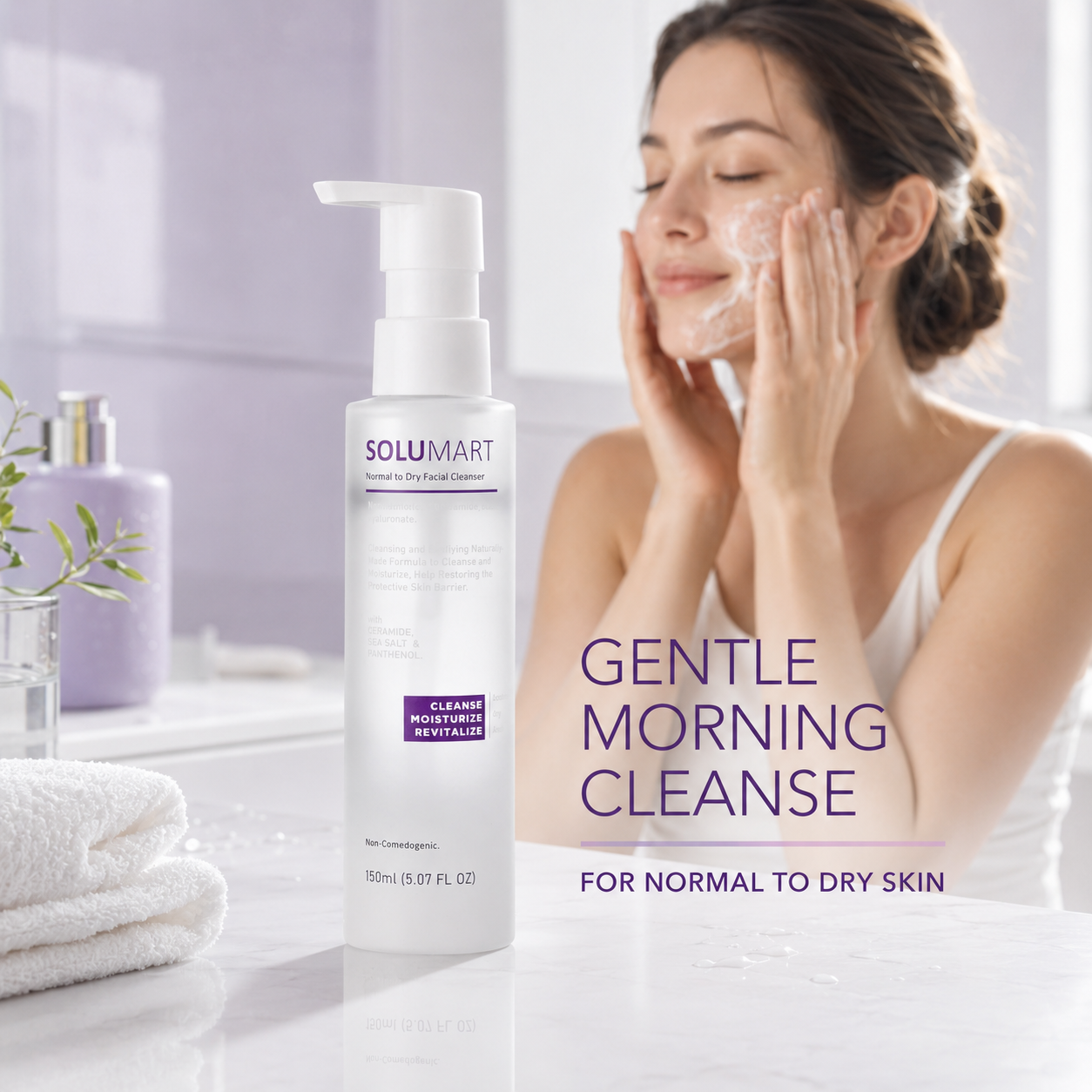 Solumart Normal to Dry facial Cleanser - Image 13