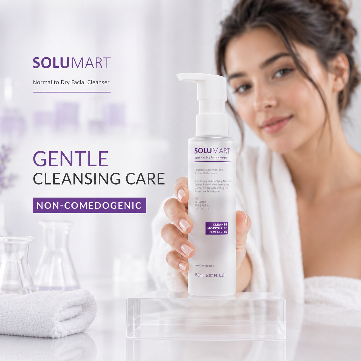 Solumart Normal to Dry facial Cleanser - Image 10